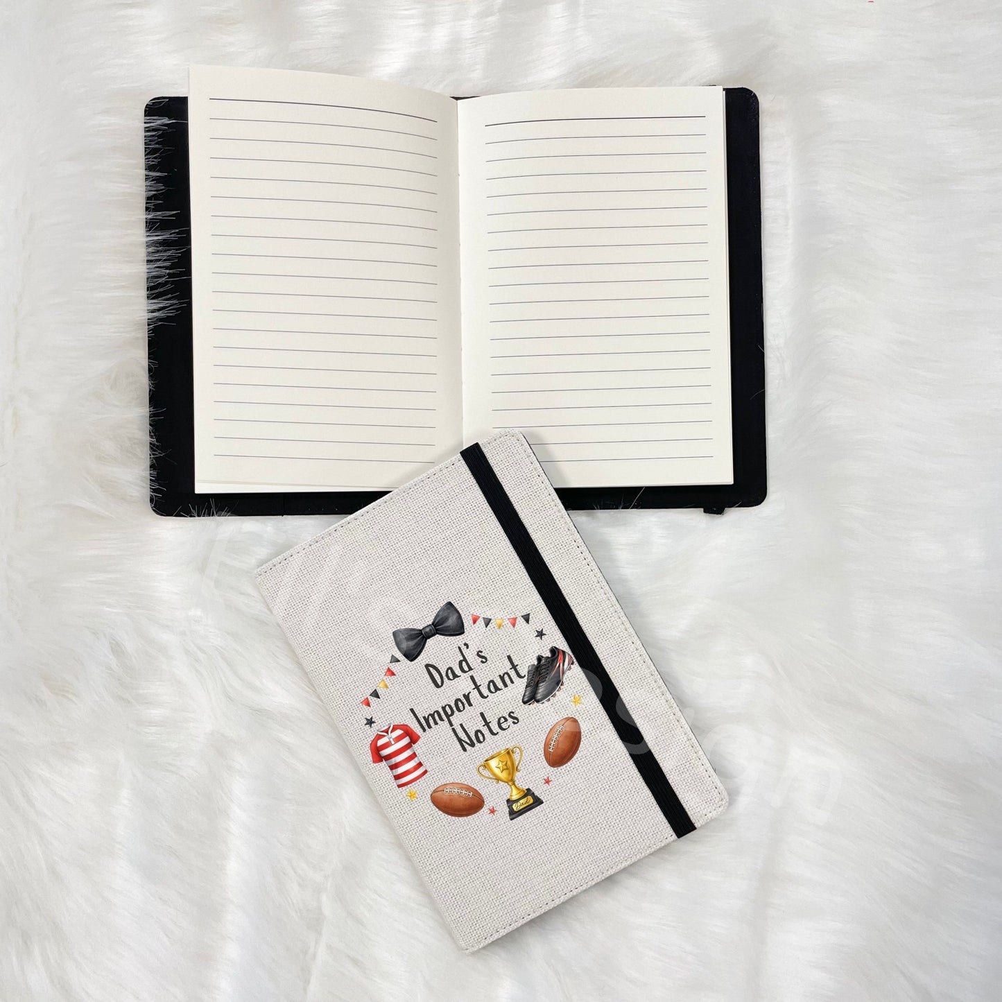 Father's Day Personalised Notebook- Rugby