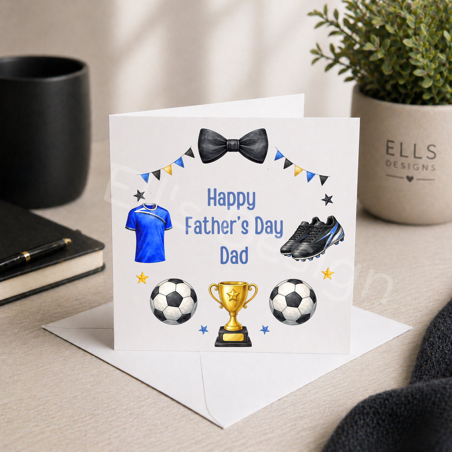 Personalised Fathers Day Card- Football