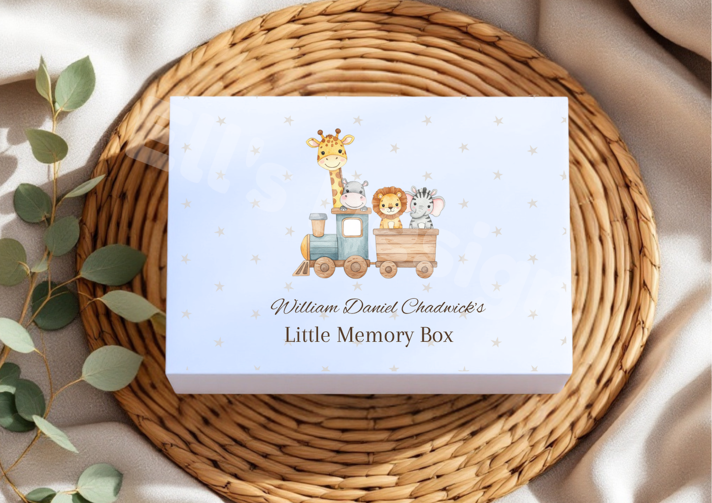 Personalised Magnetic Close Box-Train