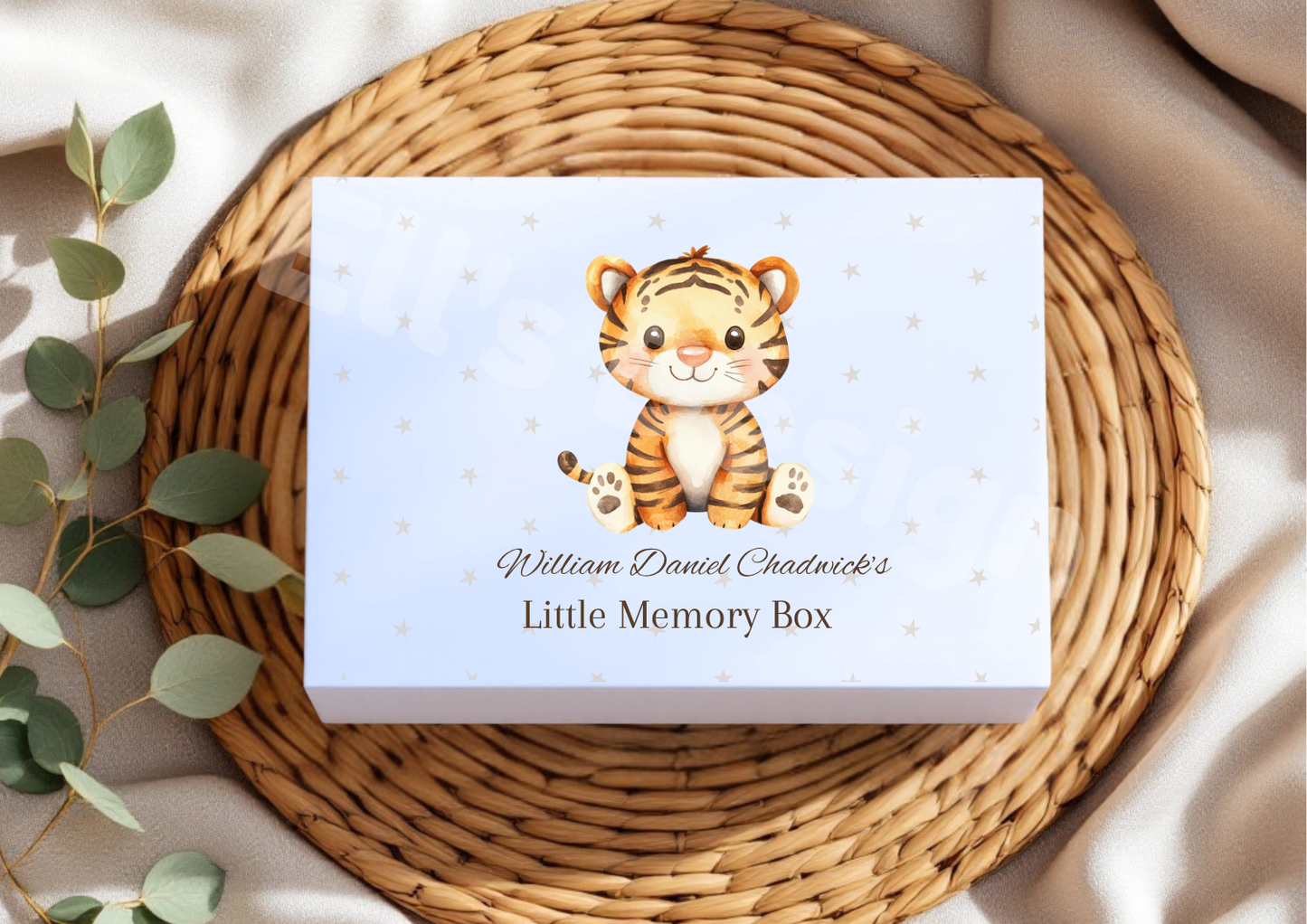 Personalised Magnetic Close Box-Tiger