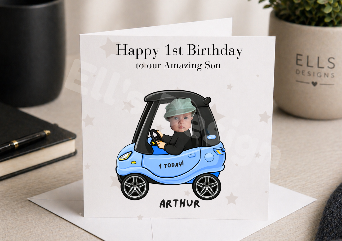 Car Personalised Birthday Card