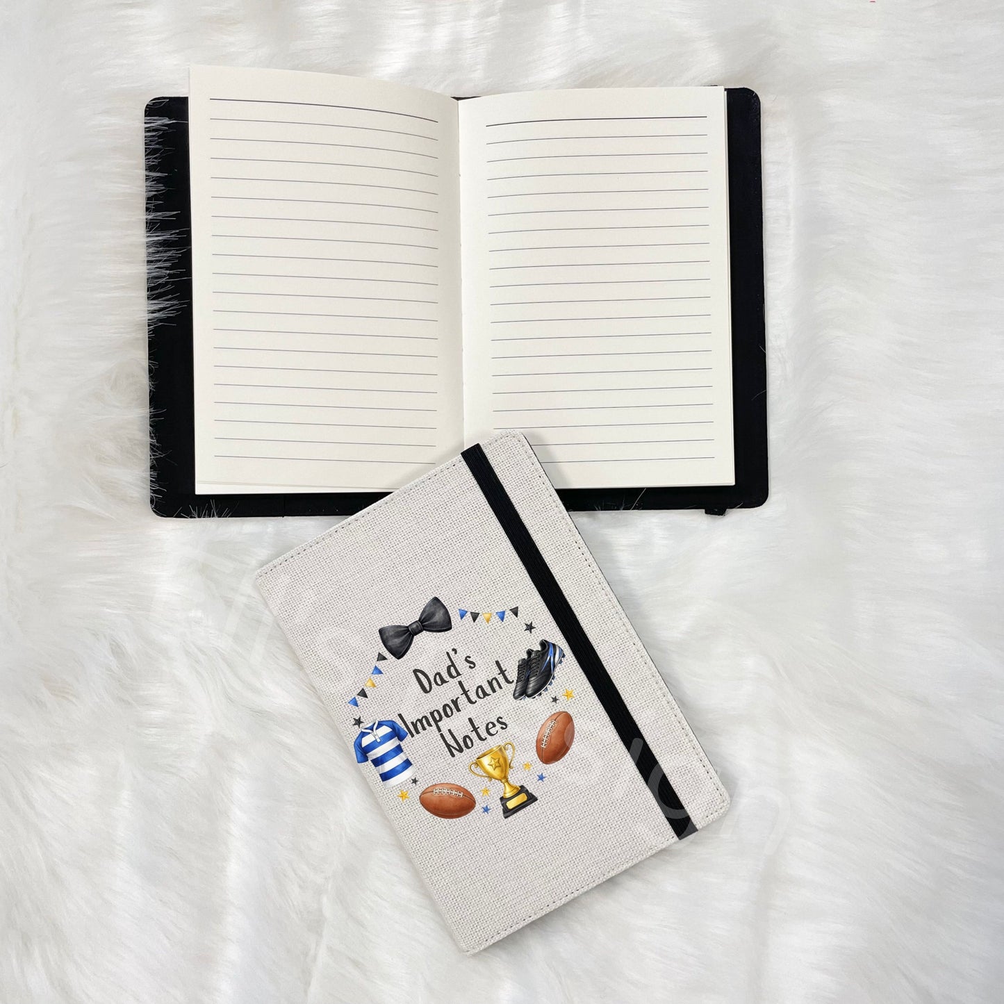 Father's Day Personalised Notebook- Rugby