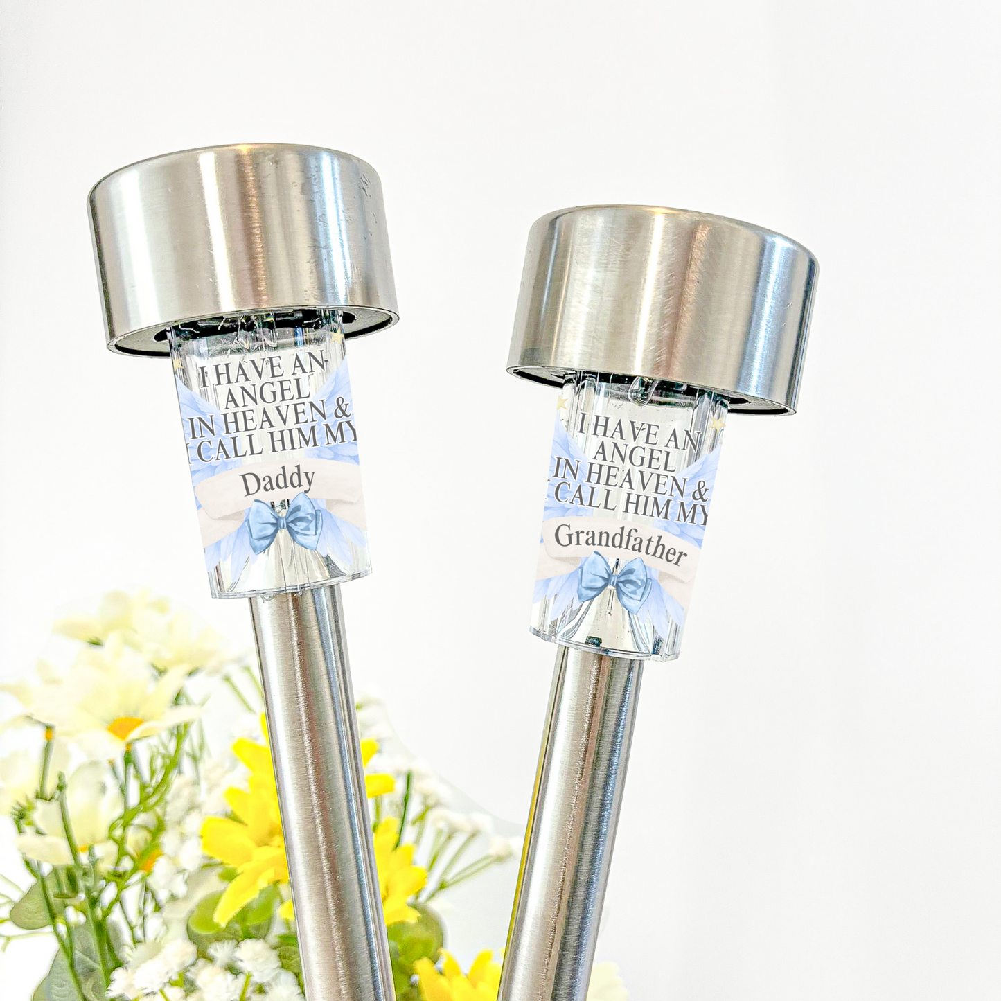 Memorial solar light -Blue