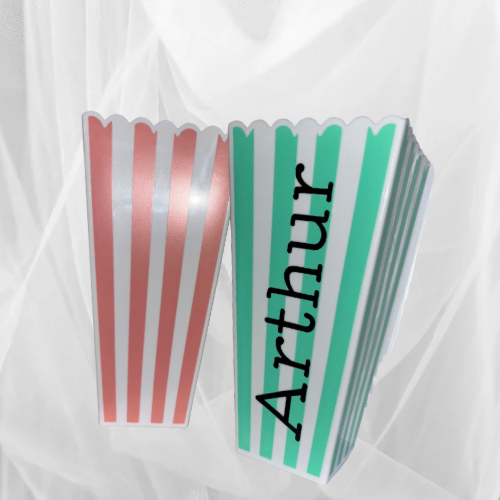 Personalised popcorn bucket