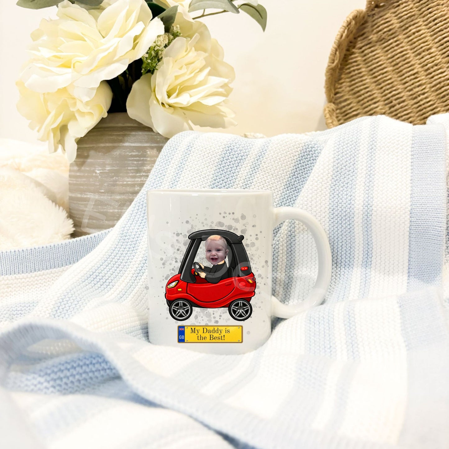 Personalised Fathers Day Mug-Car