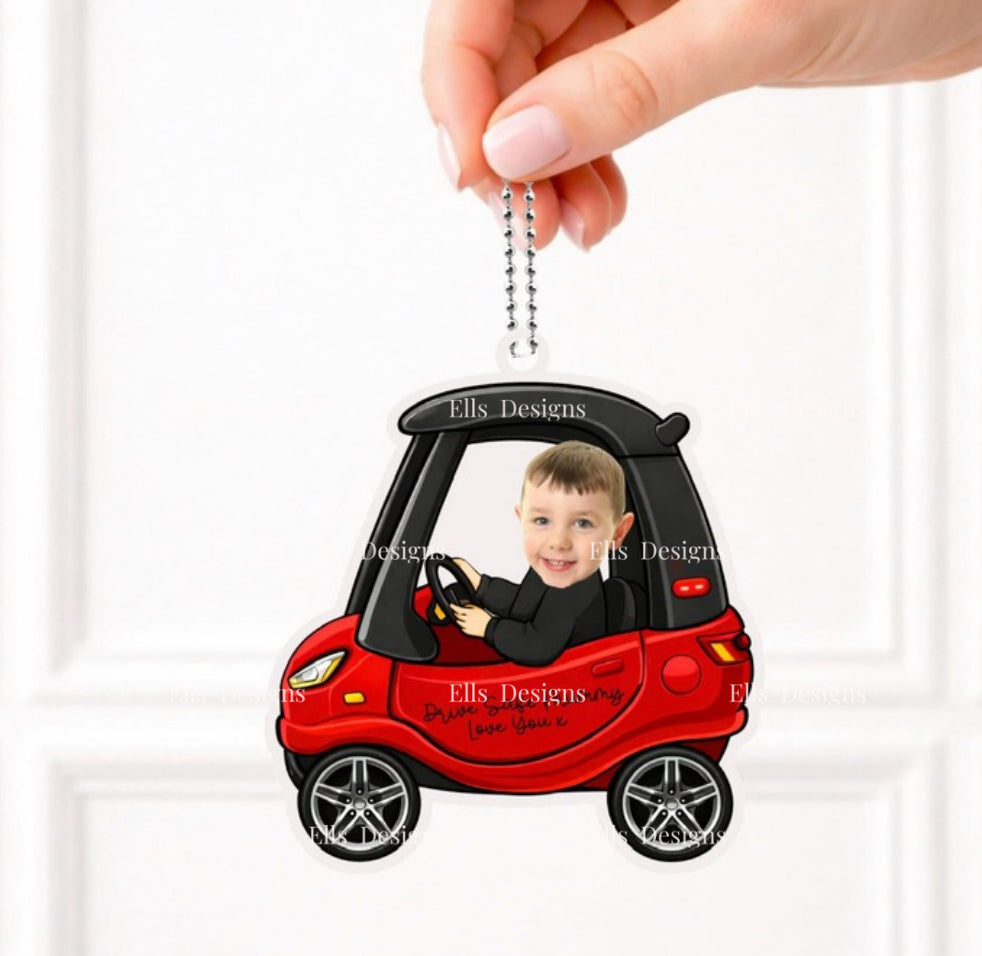 Personalised Mini Car Keychain