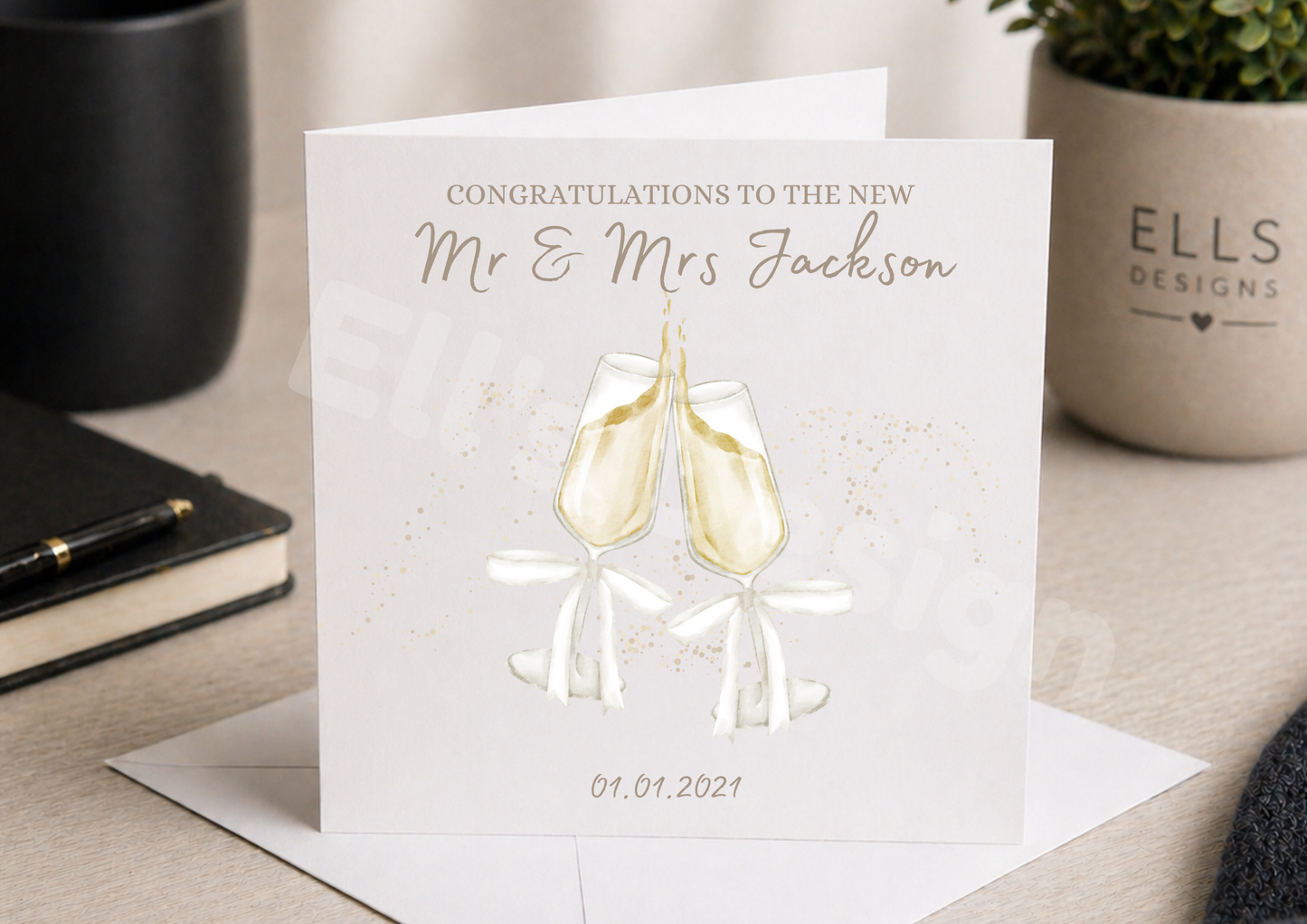 Personalised Wedding Card