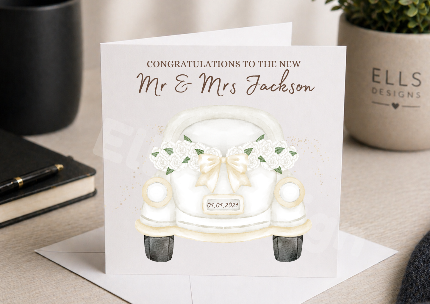 Personalised Wedding Card
