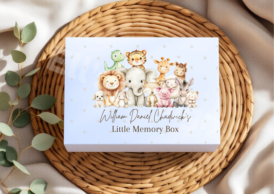 Personalised Magnetic Close Box-Animals