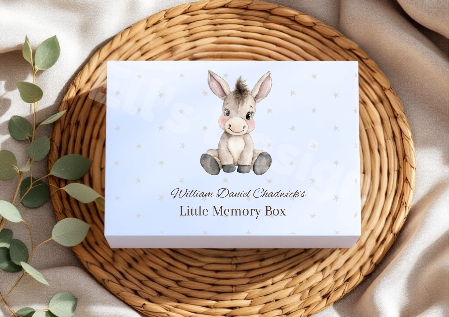 Personalised Magnetic Close Box-Donkey