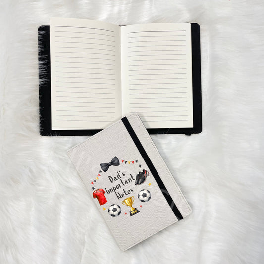 Father's Day Personalised Notebook- Football