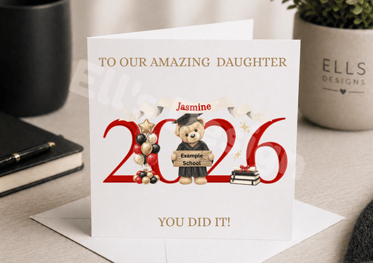 2026 Bear Personalised Card