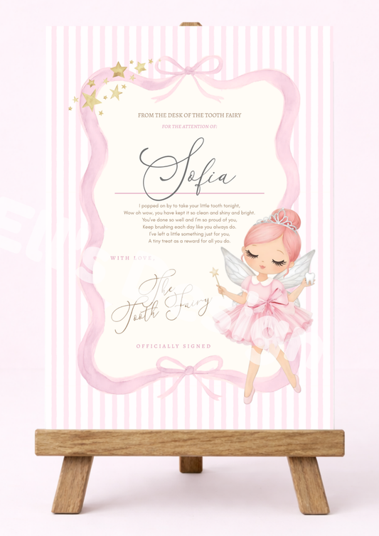Tooth Fairy Letter