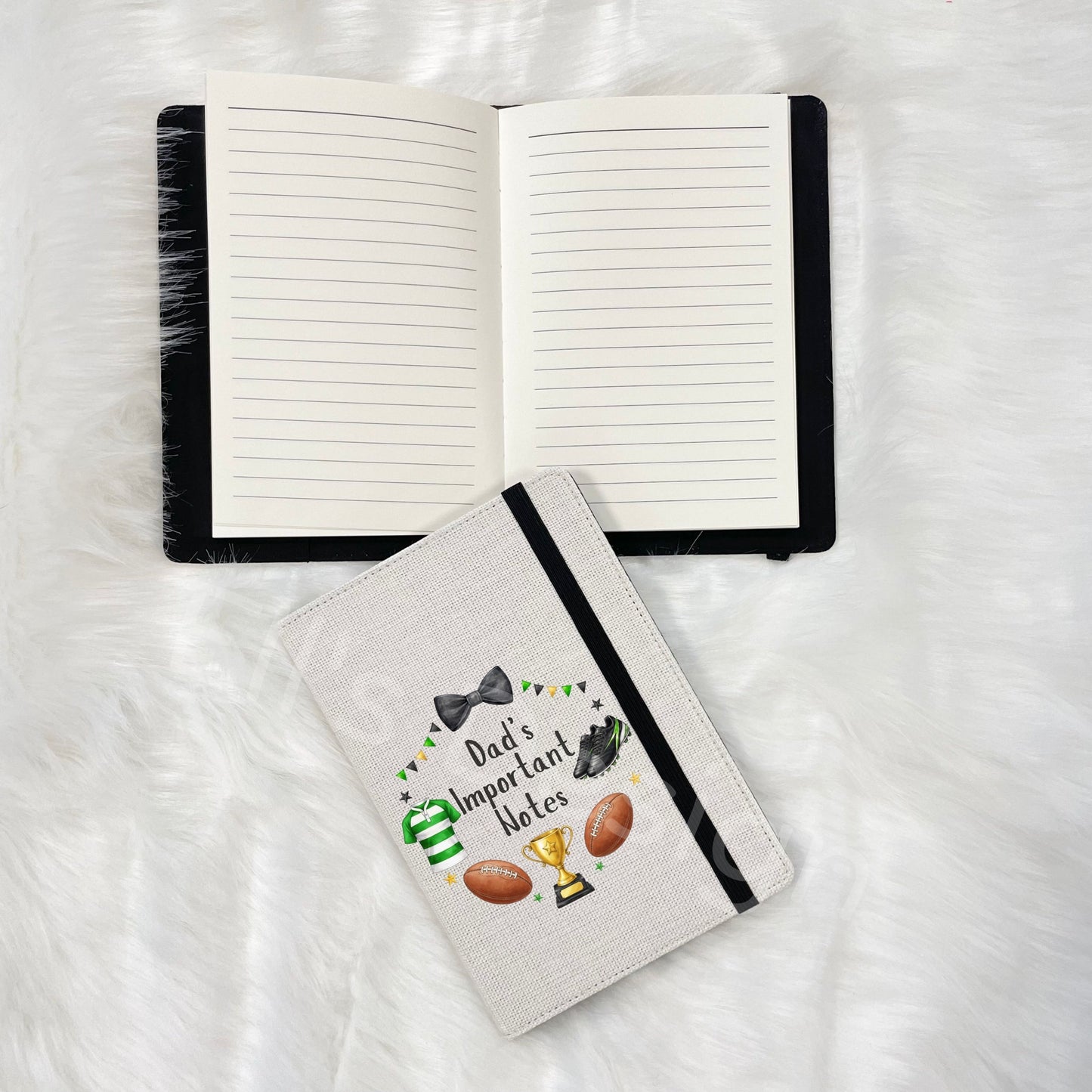 Father's Day Personalised Notebook- Rugby