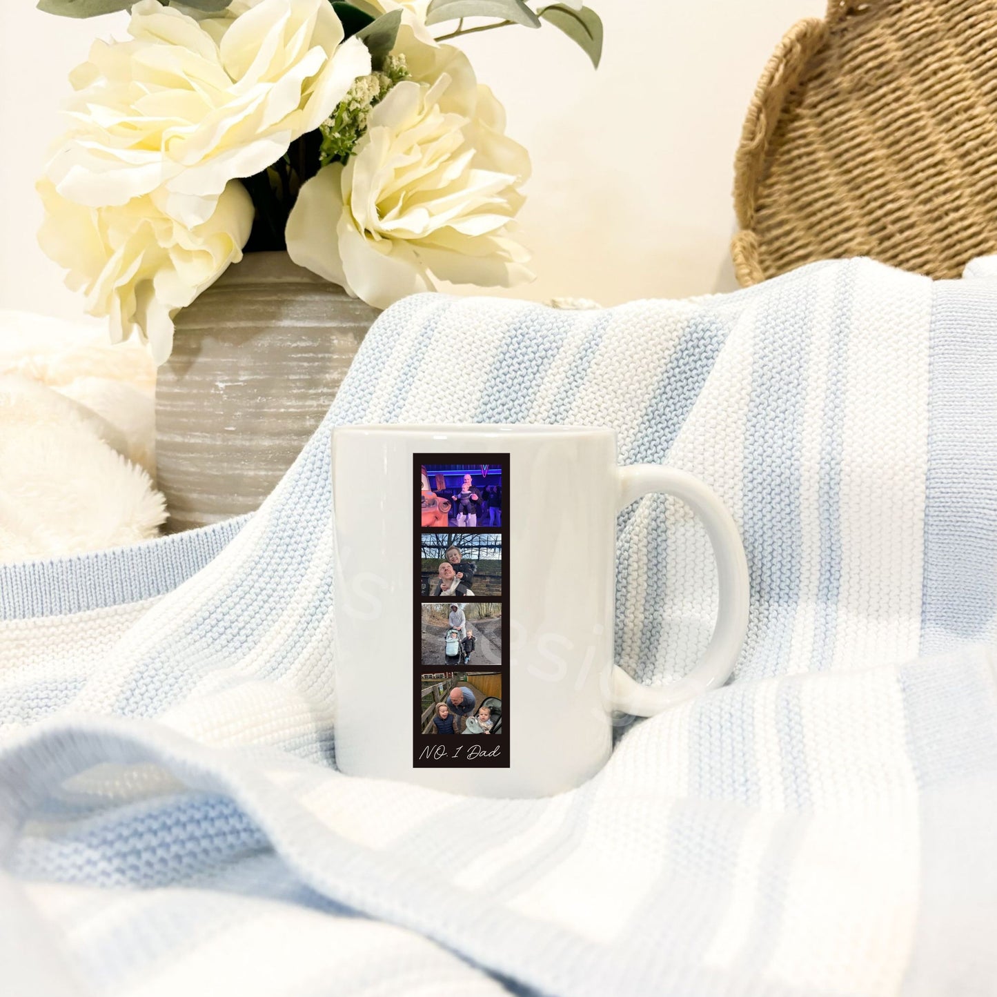 Personalised Fathers Day Mug- Photo Strip