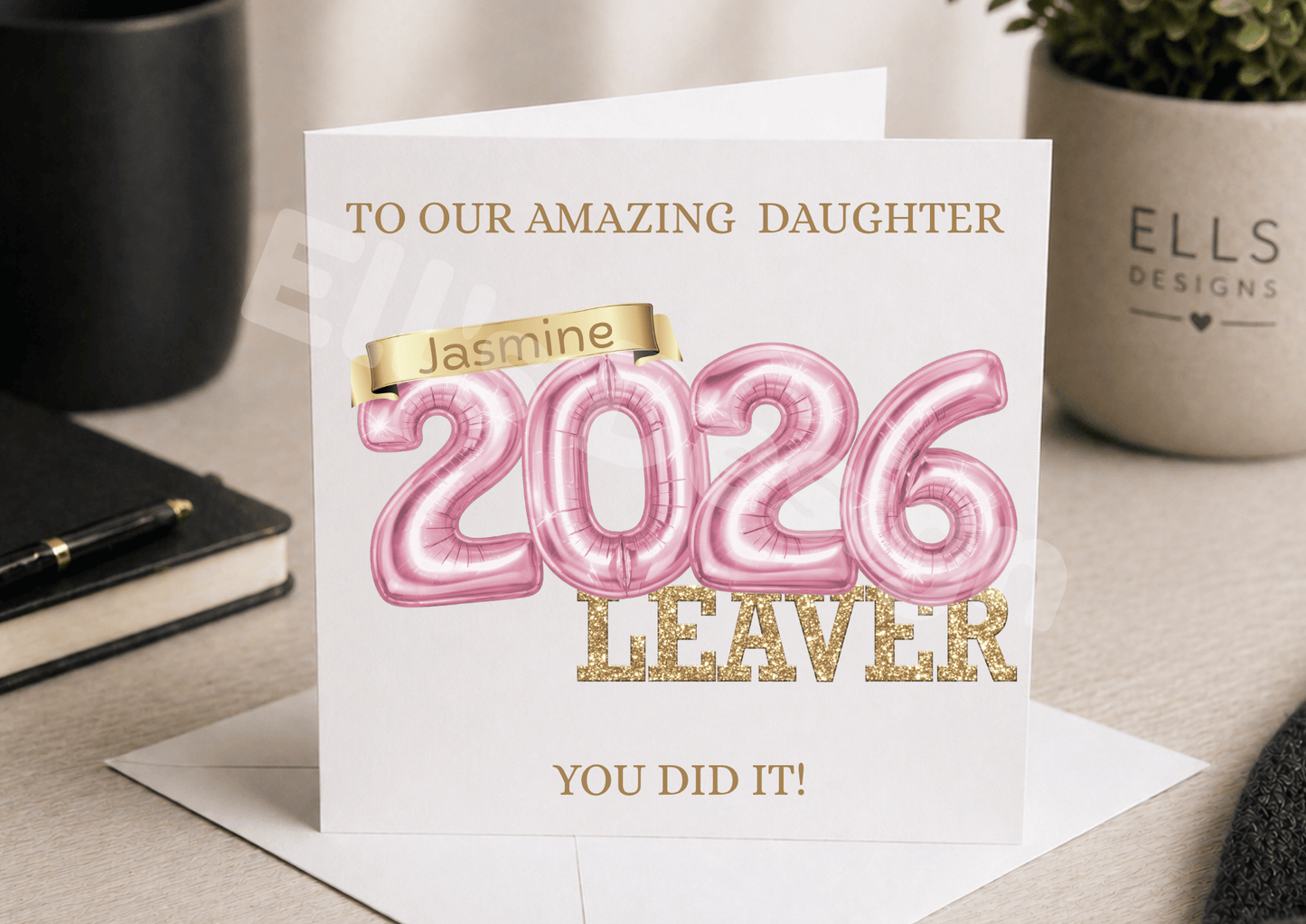 Leavers Balloon Theme Personalised Card