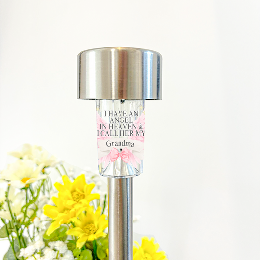 Memorial solar light -Pink
