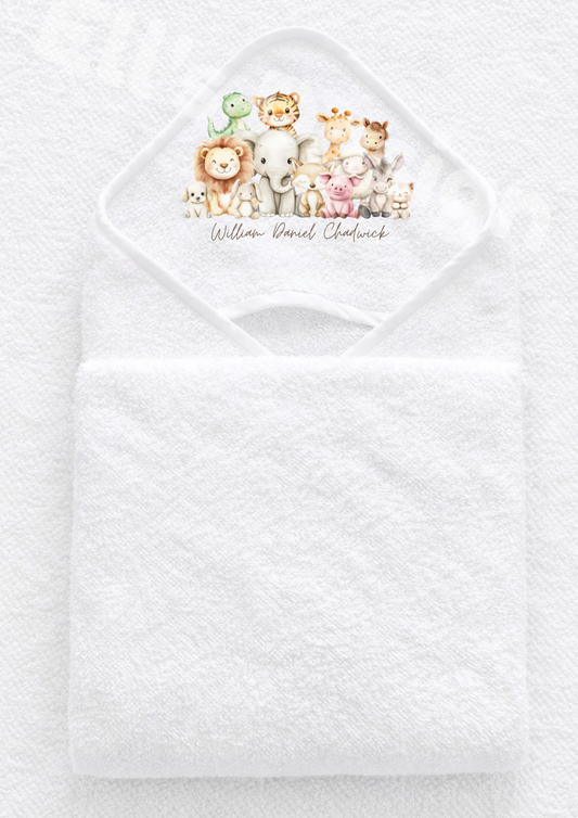 Hooded Towel-Animals