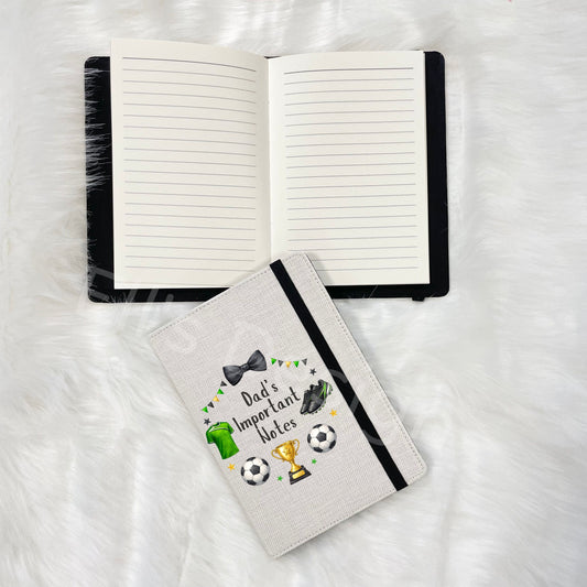 Father's Day Personalised Notebook- Football