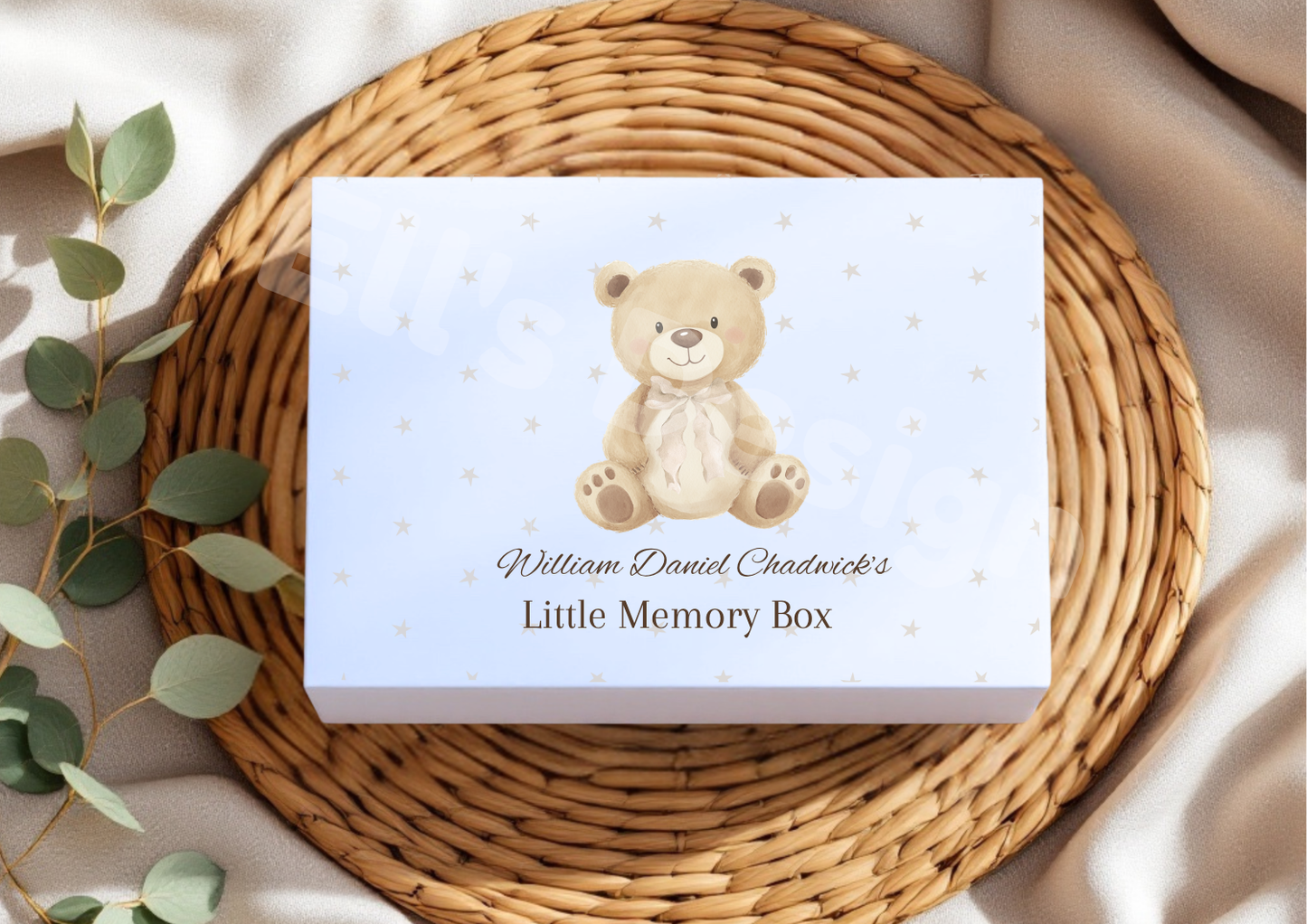 Personalised Magnetic Close Box-Bear