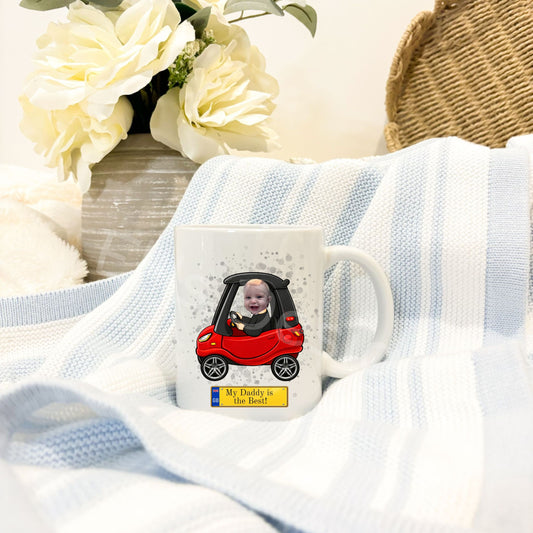 Personalised Fathers Day Mug-Car