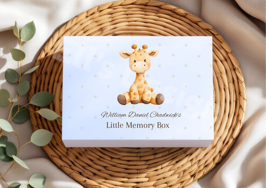 Personalised Magnetic Close Box-Giraffe