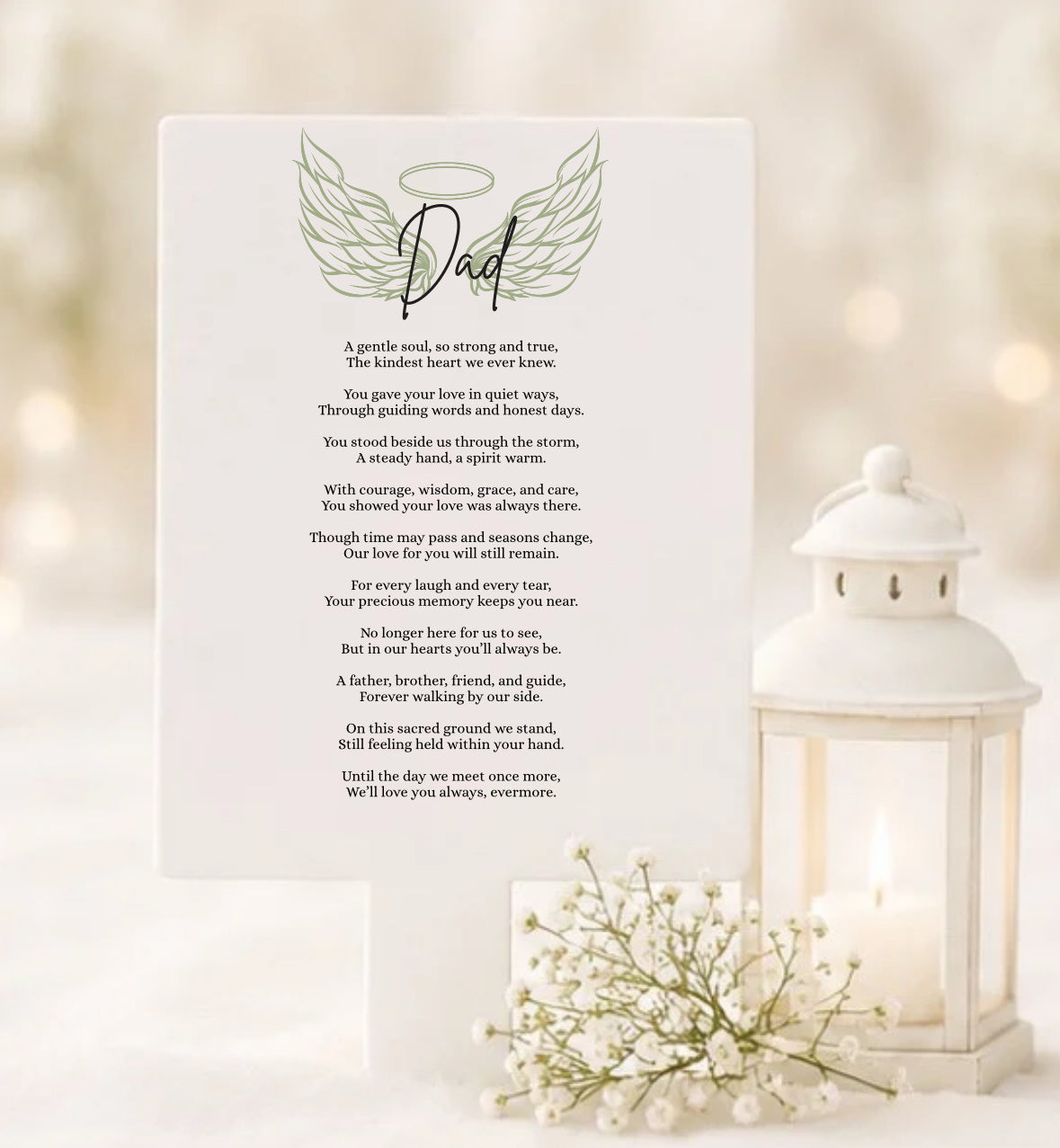 Personalised Poem Grave Marker