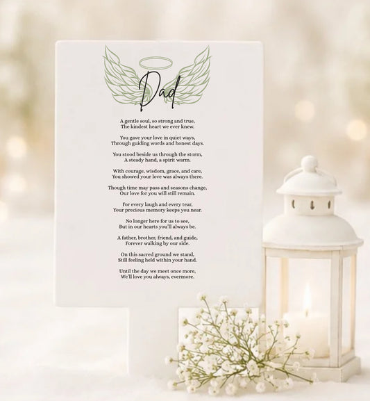 Personalised Poem Grave Marker
