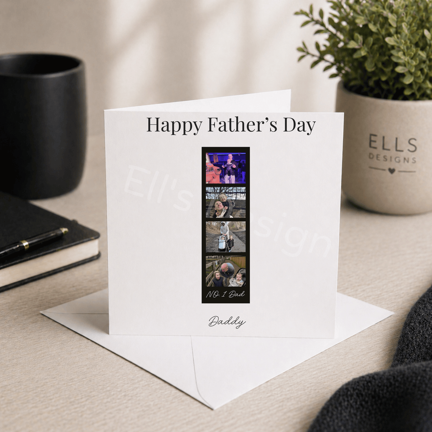 Personalised Fathers Day Card-Photo Strip