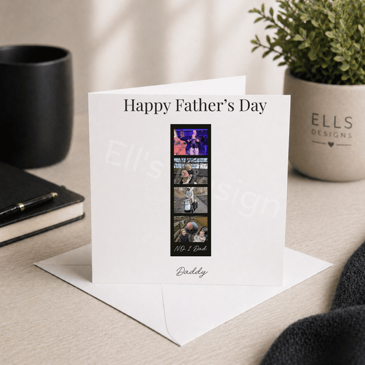 Personalised Fathers Day Card-Photo Strip