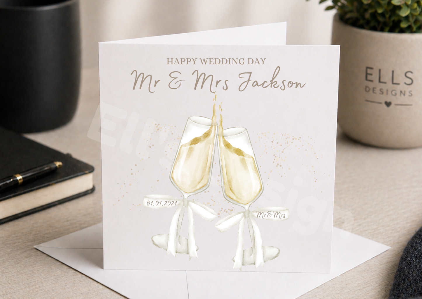 Personalised Wedding Card