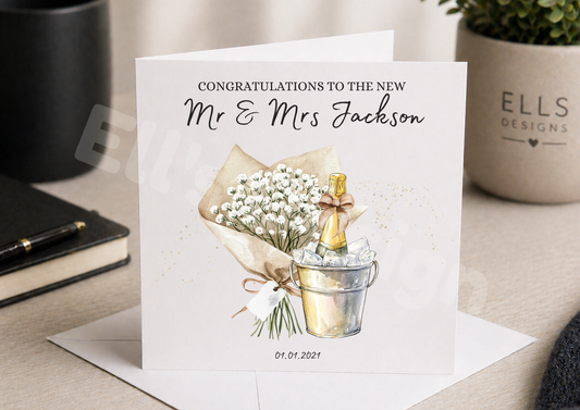 Personalised Wedding Card